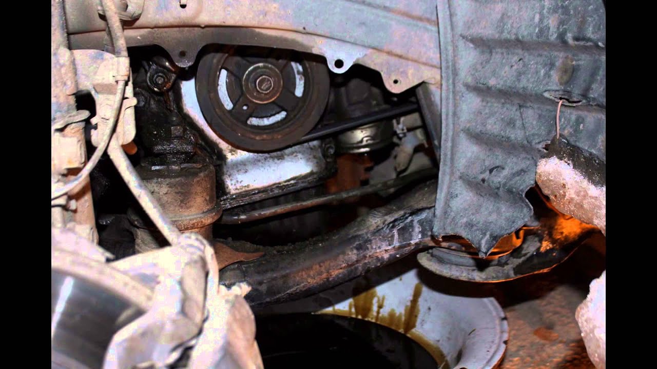 Замена масла в двигателе без ямы (своими руками) Toyota Previa 2AZ-FE
