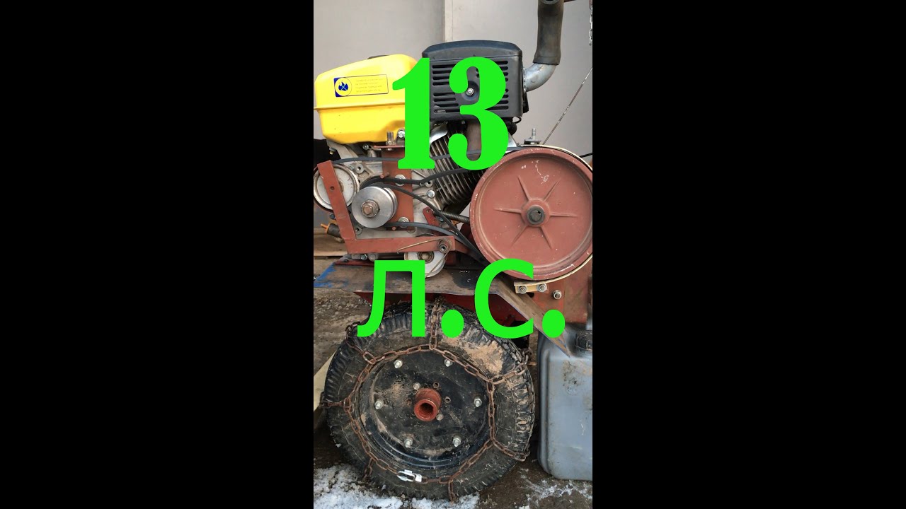 замена двигателя мотоблок Нева МБ-1, ДМ-1 на Sadko Honda 390 Lifan 188, old walking tractor