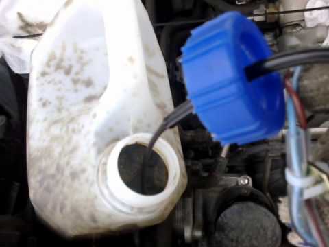Замена откачка масла через щуп (моторчиком омывателя лобового стекла). VW Touran 1,2 TSI