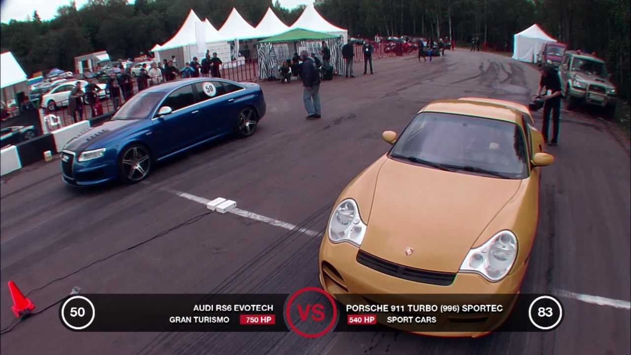 Porsche 911 Turbo Sportec vs Audi RS6 Evotech