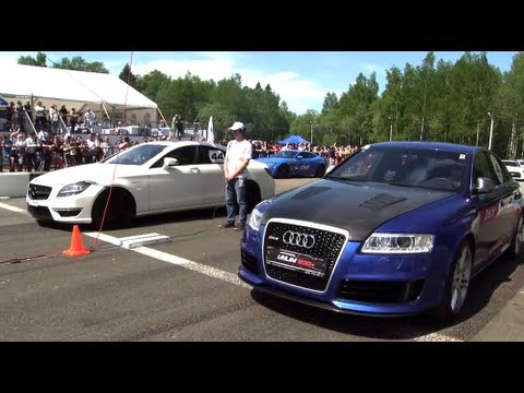 Audi RS6 Gorilla Racing vs CLS 63 AMG vs Gallardo TT Total Race vs 911 Turbo