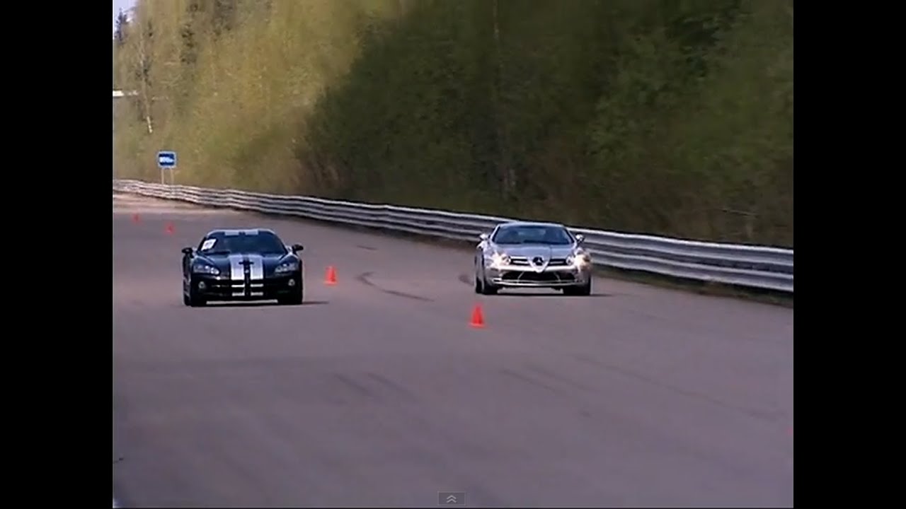 Mercedes McLaren SLR vs Dodge Viper Supercharged