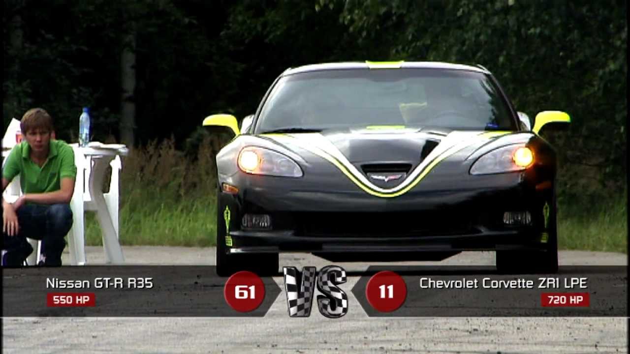 Chevrolet Corvette ZR1 vs Nissan GT-R Stage 1