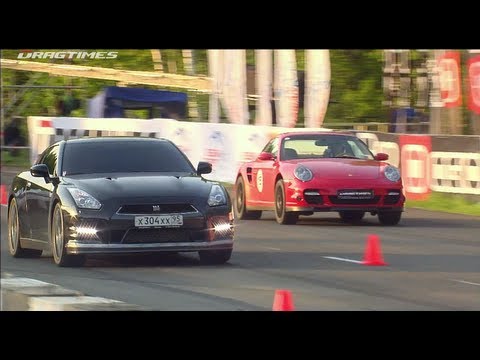 Porsche 911 Proto 1000 vs Nissan GT-R EcuTeck / Porsche 911 Switzer/Proto vs Nissan GT-R EcuTeck