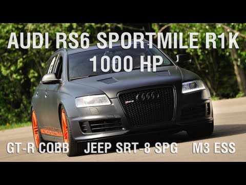 Audi Sportmile R1K vs Jeep STR-8 vs Nissan GT-R Cobb vs BMW M3 ESS