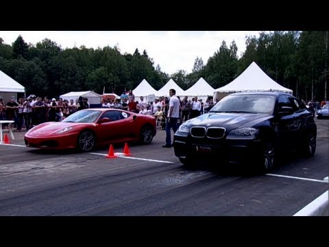 Ferrari F430 vs BMW X6M