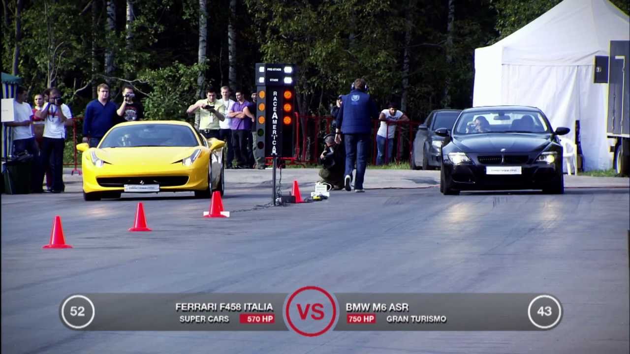 Ferrari 458 Italia vs BMW M6