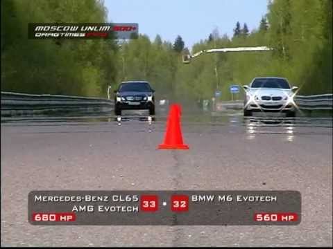 Mercedes-Benz CL65 AMG Evotech vs BMW M6 Evotech