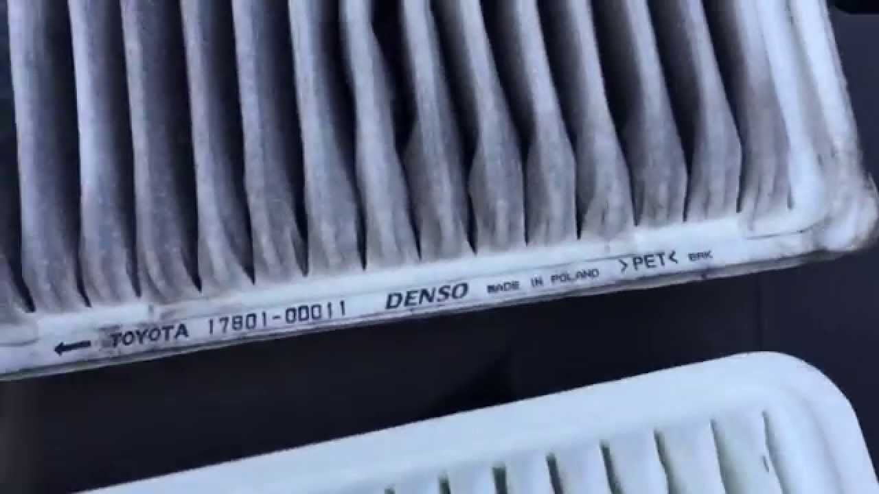 Замена воздушного фильтра Toyota Avensis. Replacement air filter