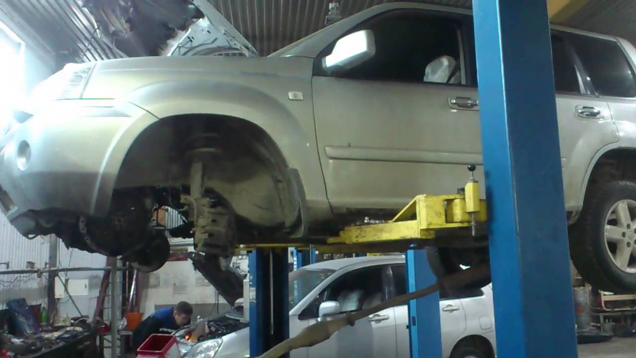 Nissan X-Trail снятие и ремонт АКПП