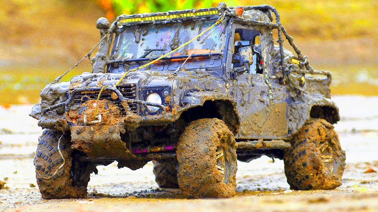 RC Extreme MUD Racing 4x4, Action, Stuck, Swamp, Winches — Axial SCX10 II, MST CFX-W, HPI Venture