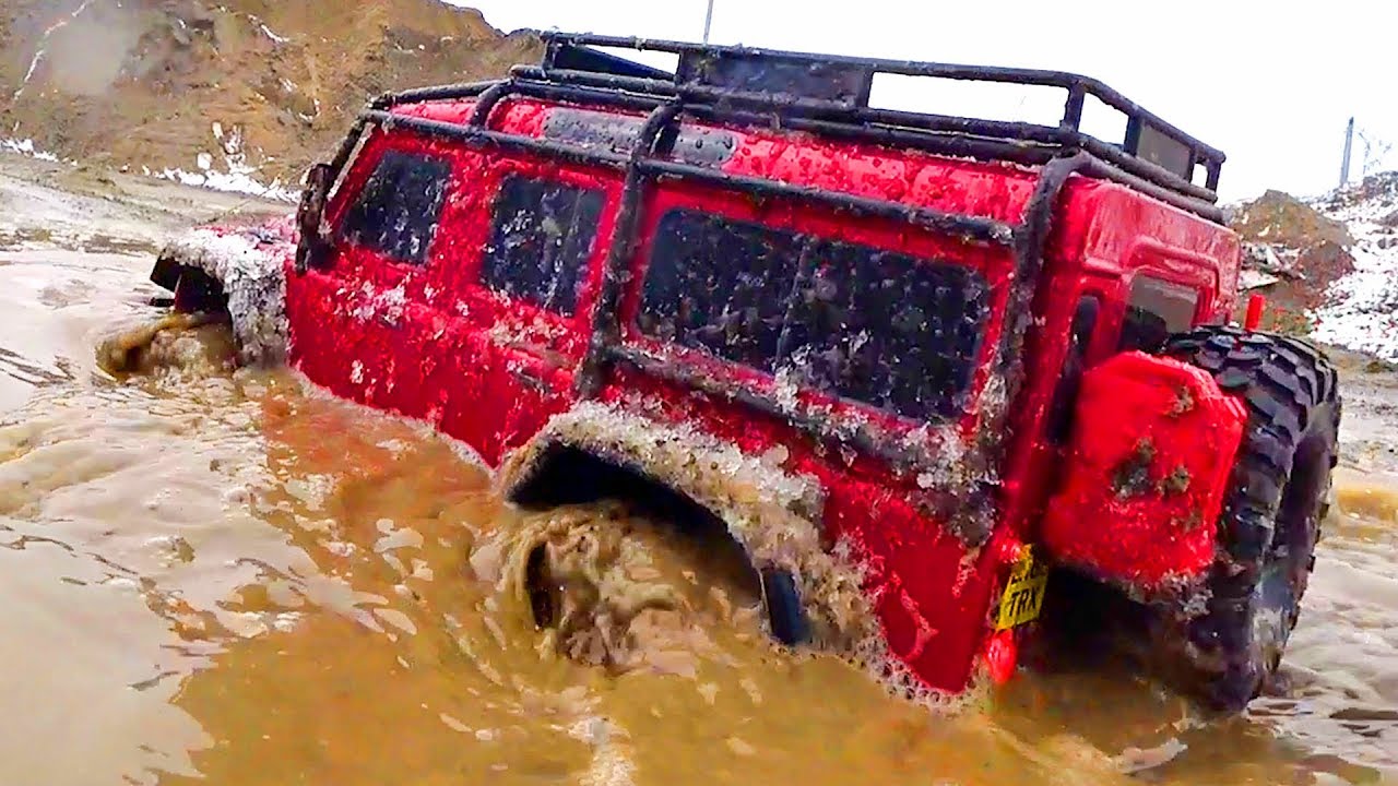 RC Cars Ice Water Bashing, Crawl, Mud – Traxxas TRX4, Axial SCX10, HSP — RC Extreme Pictures