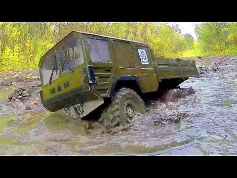 RC TRUCKS - MUD Diggers - RC OFF Road - Man Kat1 vs Land Rover Defender 90