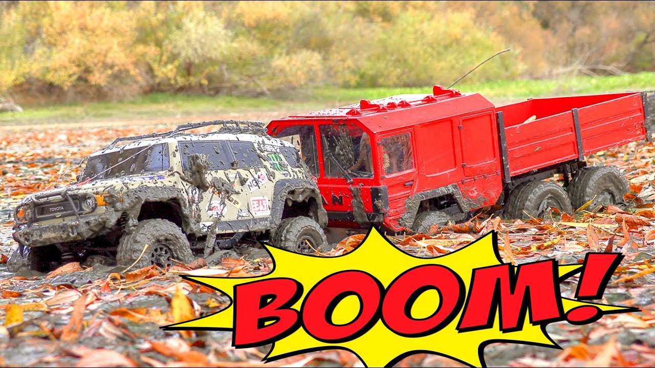 Smash and Crash RC Cars MUD Challenge — Funny Video for Kids and All Family