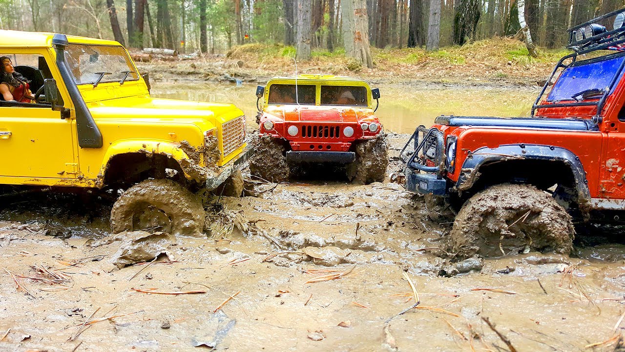 RC Cars MUD OFF Road — Stock VS Tuning Land Rover Defender 90 — RC Extreme Pictures