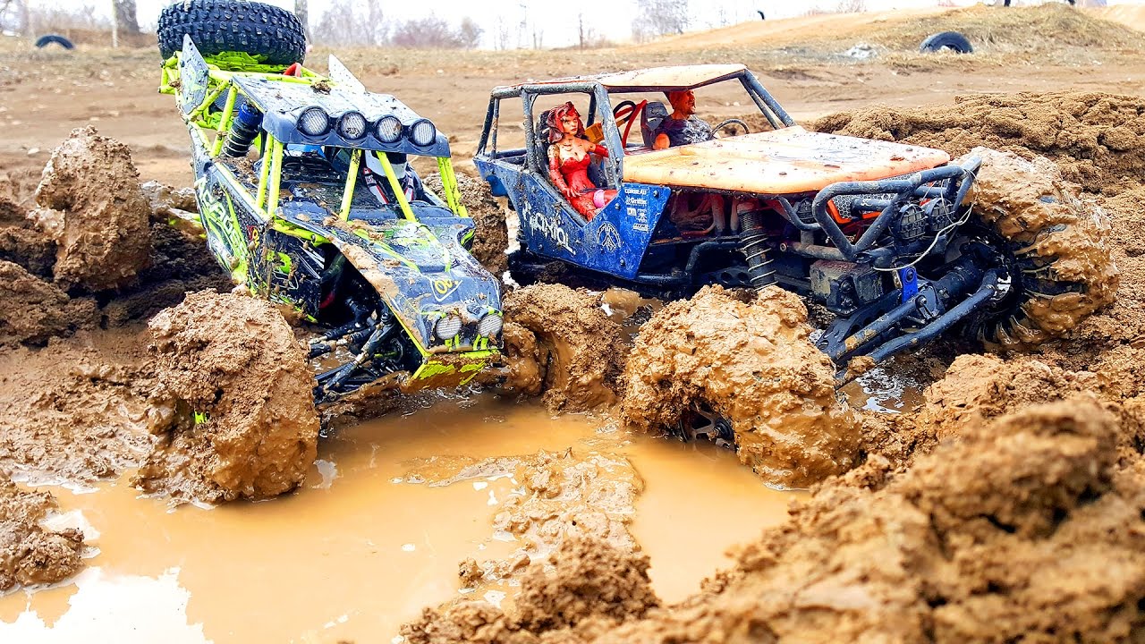 rc mud, rc muddy, racing, action, crash, Stuck, winches, extreme RC mudding...