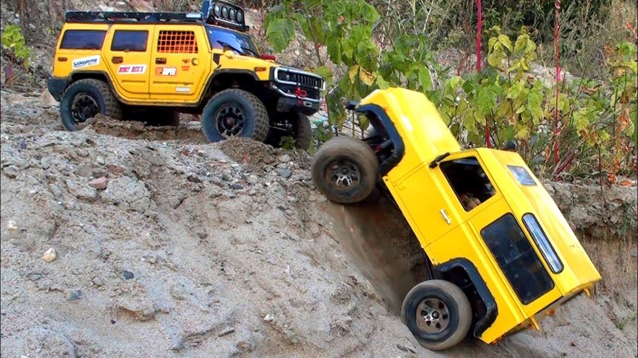 RC Cars OFF Road Sands Winch Can Help — Hummer H2 4x4 Axial SCX10 Rescue Land Rover Defender 90
