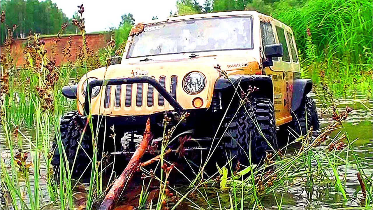 RC Scale Model EXTREME 4x4 OFF Road - Jeep Rubicon in Mudding