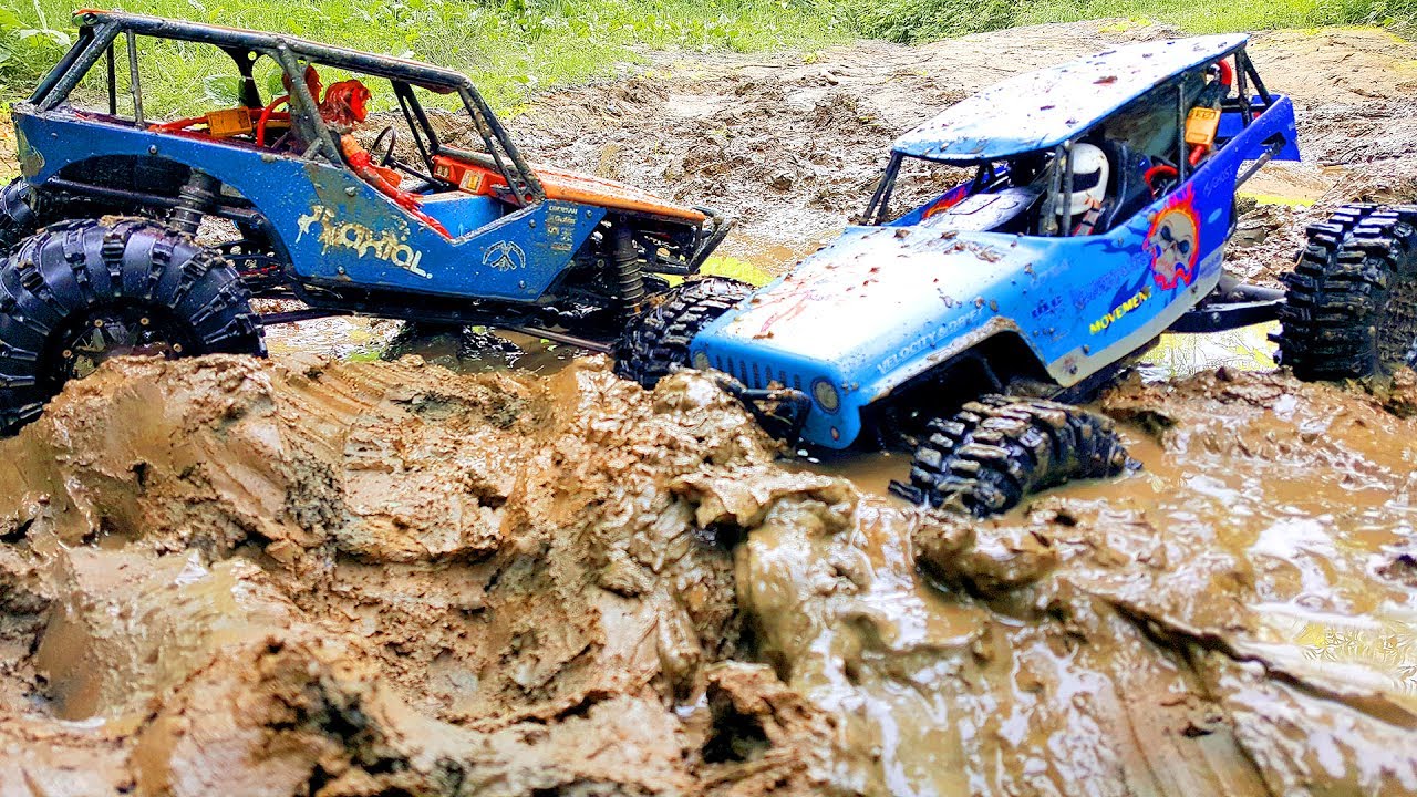 RC Cars MUD Adventures — Axial Wraith vs WLtoys 10428 4x4 Full Comparison #3 — RC Extreme Pictures