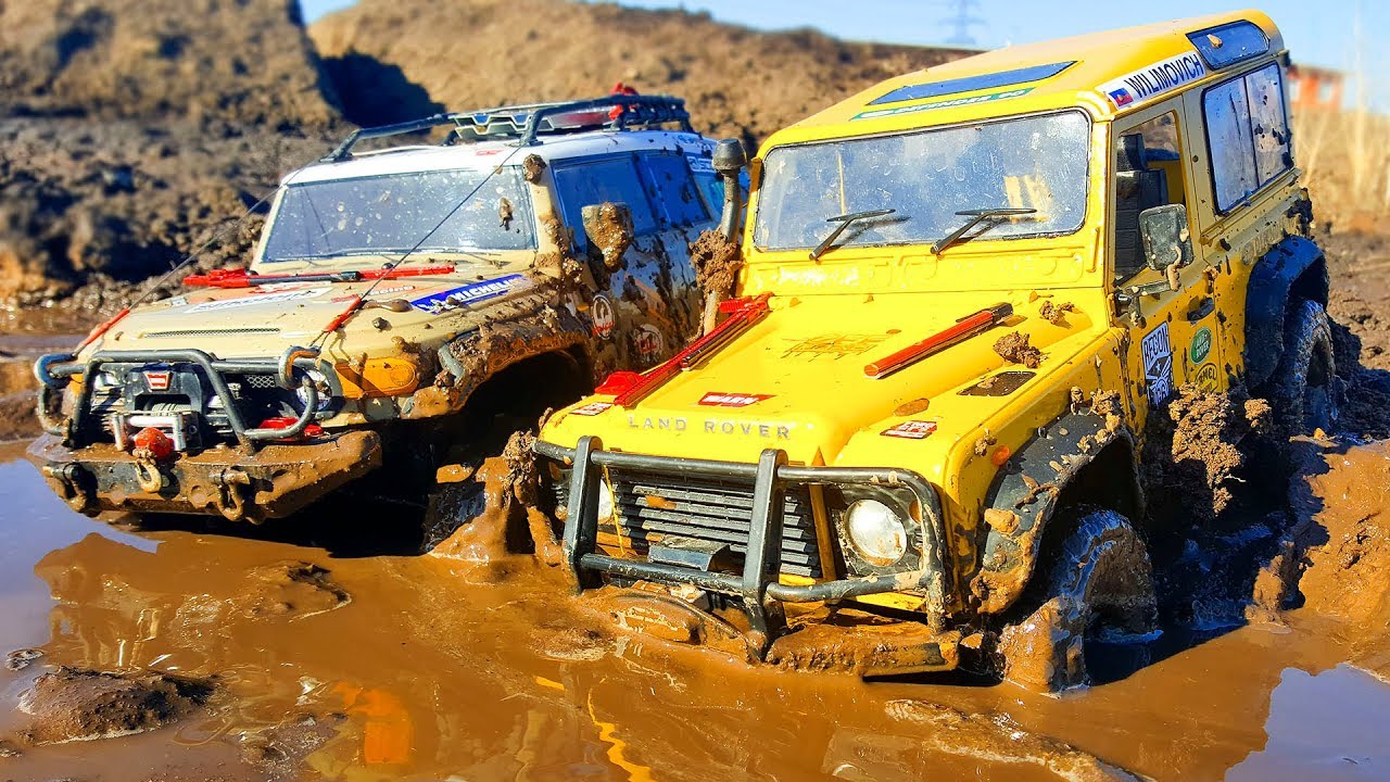 RC Cars Spring Mud – HPI Venture Toyota FJ Cruiser and Land Rover Defender — Extreme Pictures