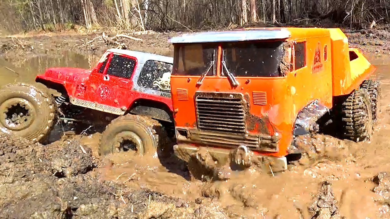 RC Cars MUD Racing Trucks 6x6 Get Out Stuck 4x4 Jeep, Land Rover Axial SCX10   Vol2   Wilimovich