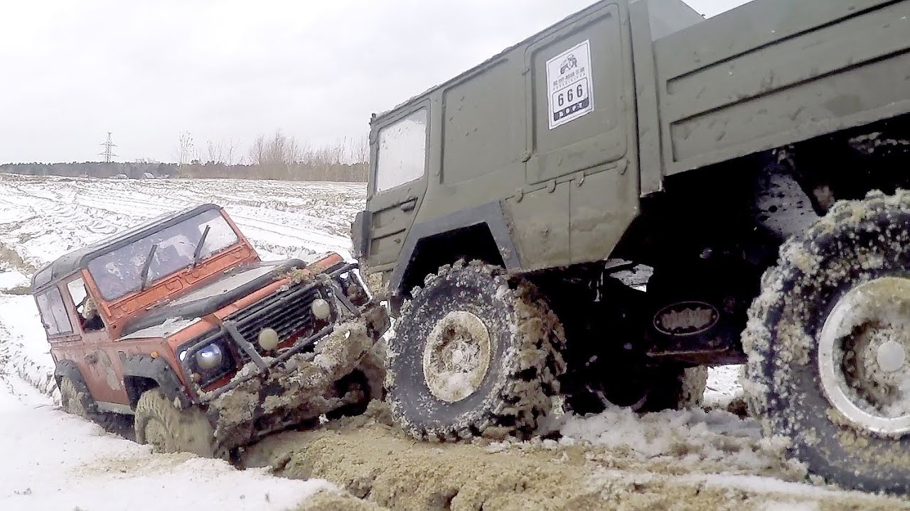 RC TRUCKS OFF Road Mud Terrain - Scale model: MAN Truck 6x6 Land Rover DEFENDER
