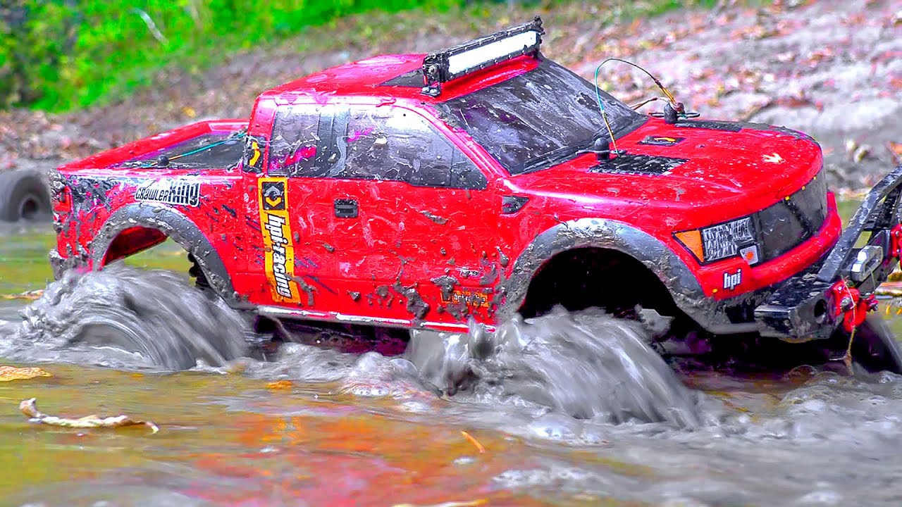 RC Cars MUD OFF Road Extreme Challenge 4x4— Axial SCX10ii, Wraith, HPI Venture, Crawler King Vol 2