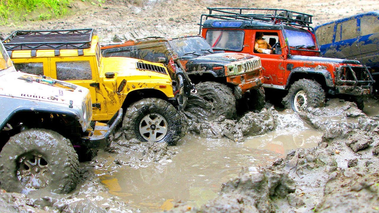 RC Trucks MUD Adventure — Hummer H1, H2, Land Rover, Toyota, Jeep — RC Extreme Pictures