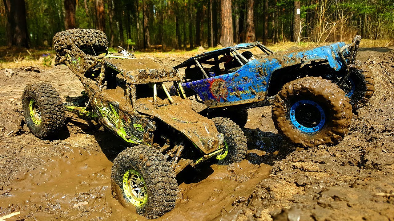 rc mud, rc muddy, racing, action, crash, Stuck, WLtoys, winches, extreme RC...