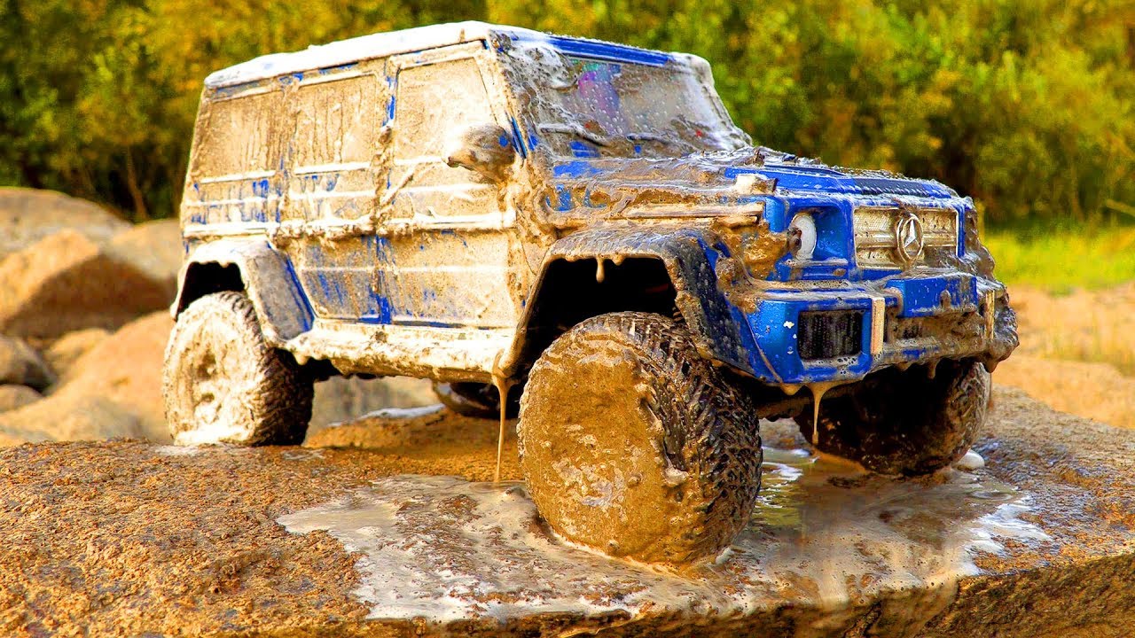 RC Car Wash — How To Clean RC Cars After MUD or OFF Road — Mercedes Benz G500 4x4² MST CFX W