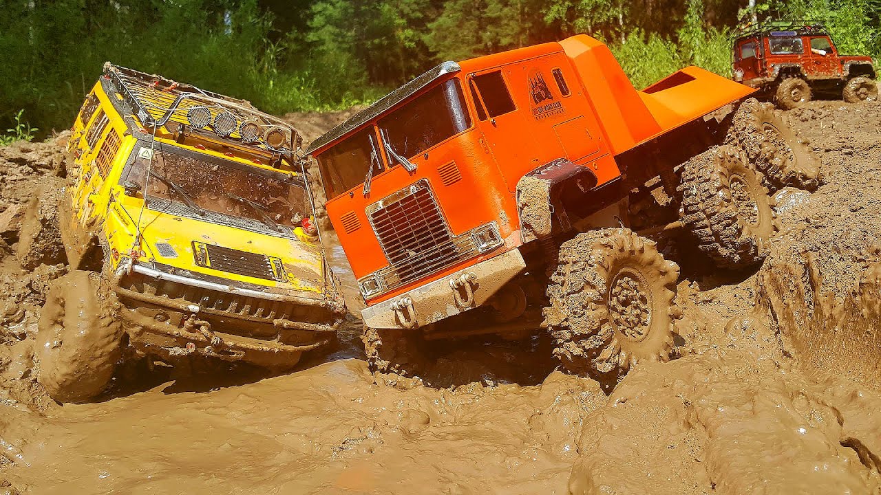 RC Extreme Pictures — RC Cars OFF Road 4x4 Adventure – MUD Hummer vs Defender vs Beast 6x6